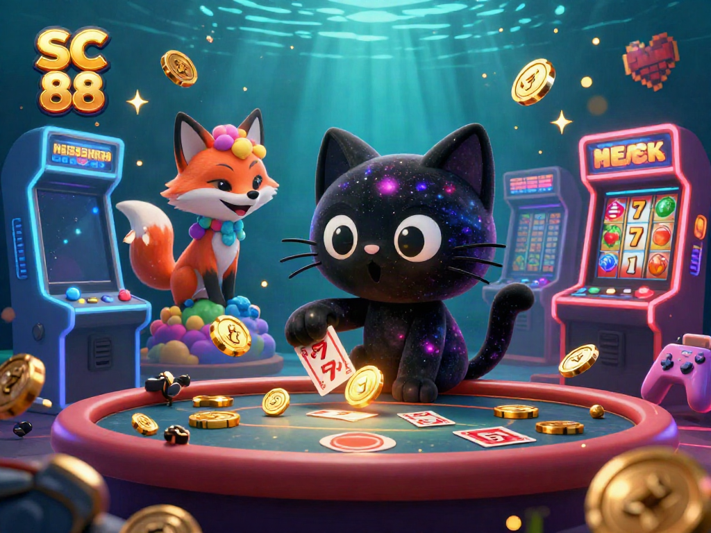 Experience the thrilling SC 88 casino gameplay with vibrant characters and dynamic slot games!