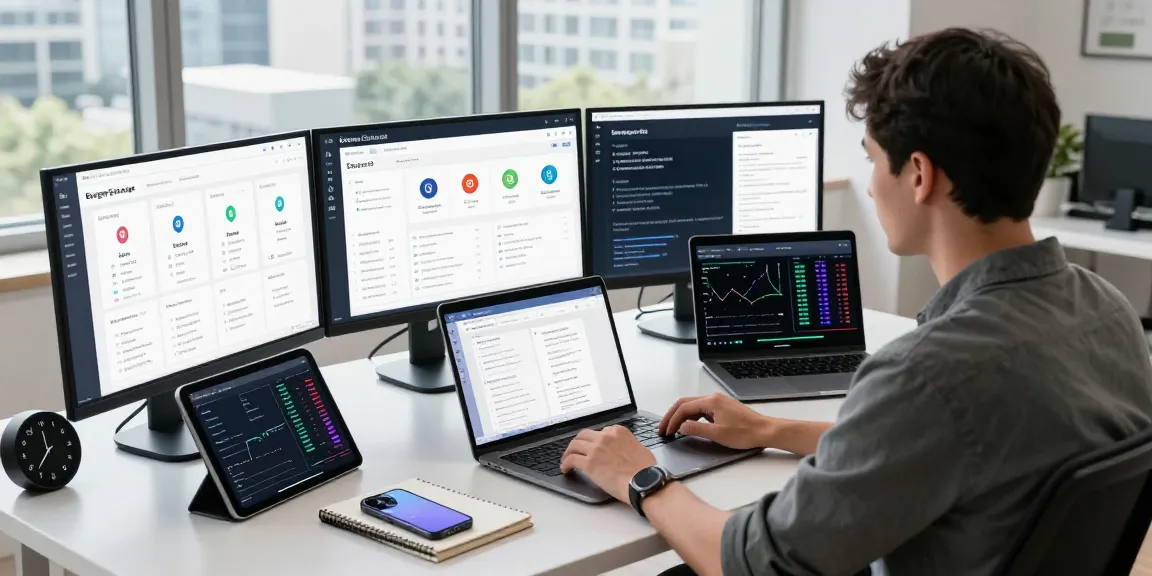 Bungeeexchange interface displayed on multiple screens in a modern workspace, showcasing cross-chain asset movement with natural light ambiance.
