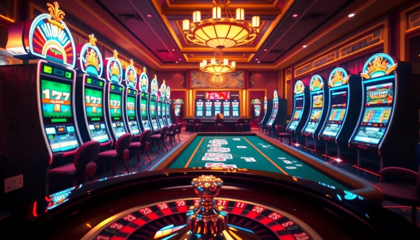 Experience S8 casino excitement with vibrant slot machines and sleek poker tables.