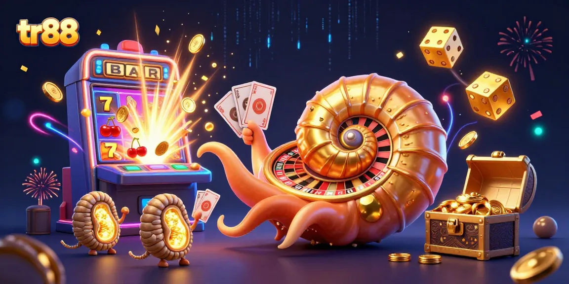 Experience the excitement of tr88 with vibrant casino elements and animated characters in action.