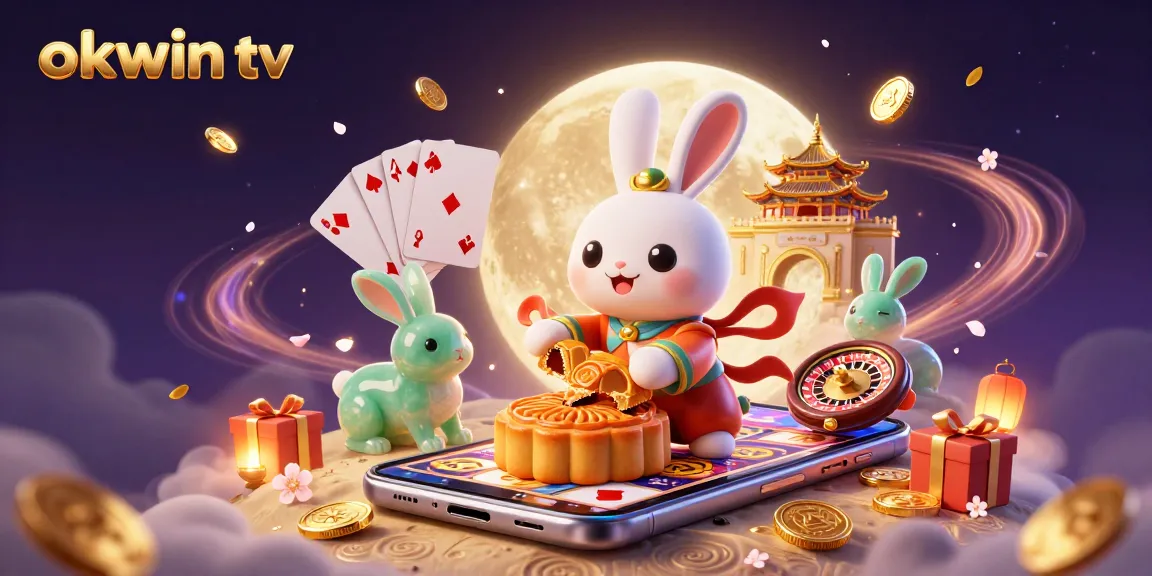 Engage with exhilarating gameplay at okwin tv as a moon rabbit reveals treasures on the lunar surface.